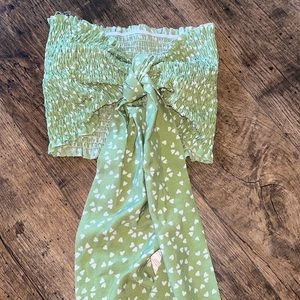Green tie top